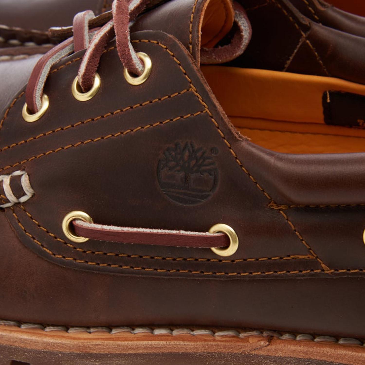 MOCASSINI AUTHENTIC 3-EYE IN PELLE TB030003 2141 TIMBERLAND 