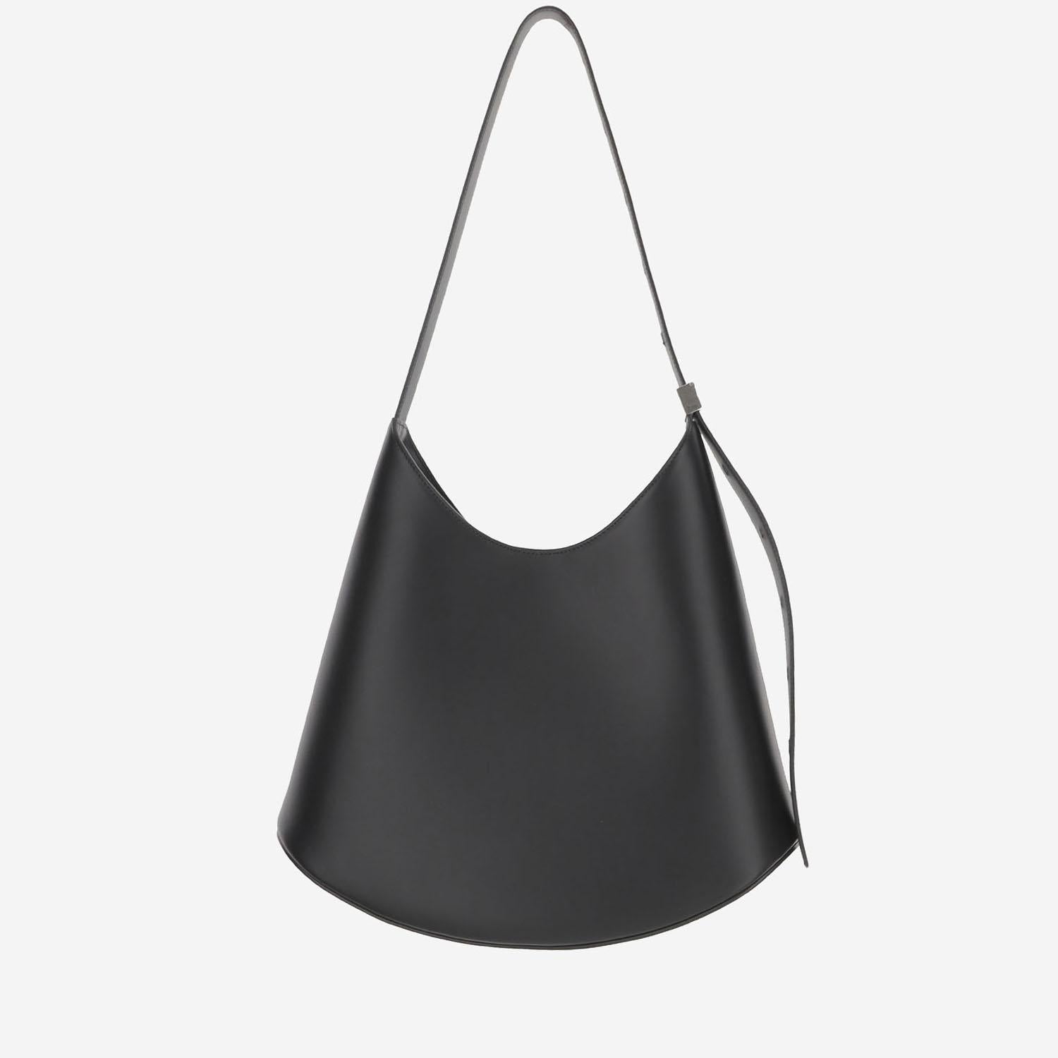 BORSA A SPALLA ELDORADO MEDIA IN PELLE J08ZH0061 P8354001 JIL SANDER 