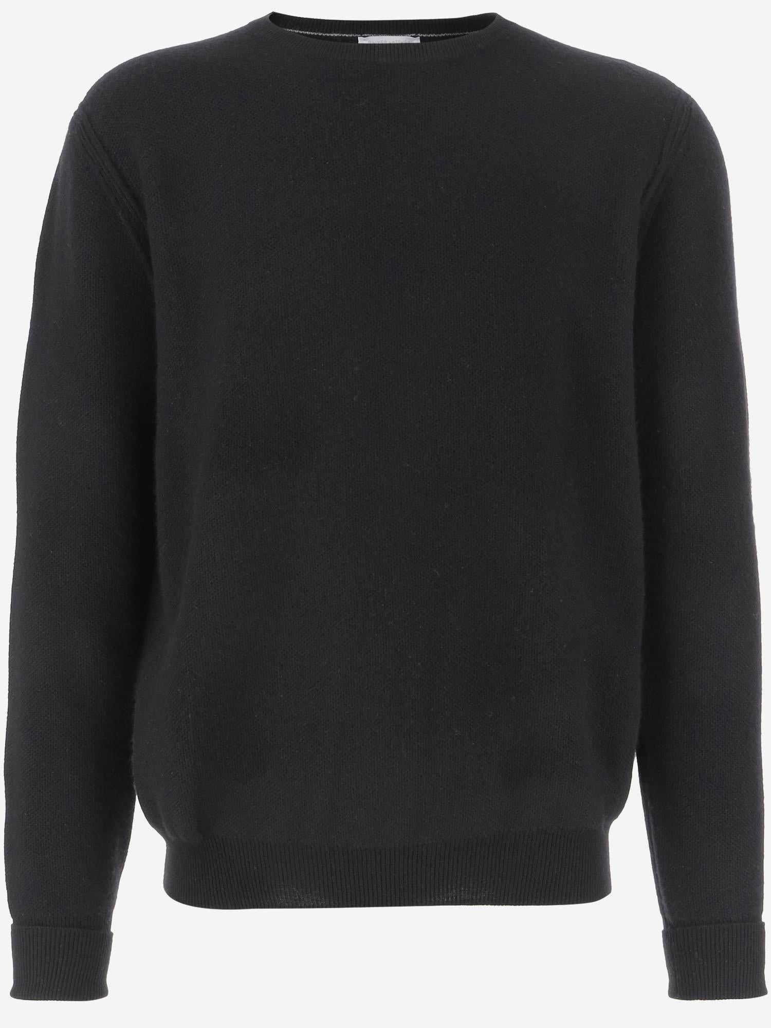 MAGLIONE IN CASHMERE U110WS ASPHALT OLIVER LATTUGHI 