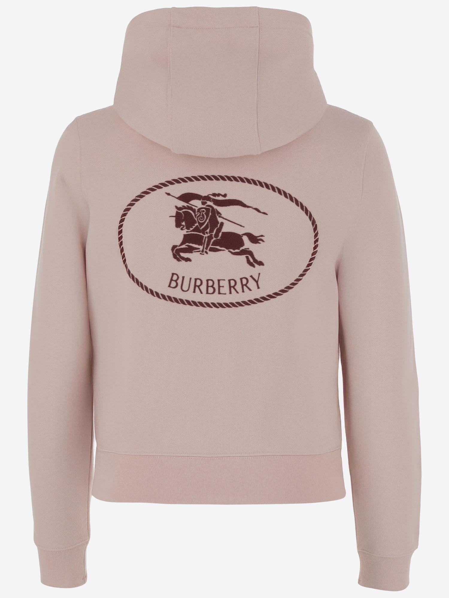 FELPA IN COTONE CON LOGO 8111100 BOUQUET BURBERRY 