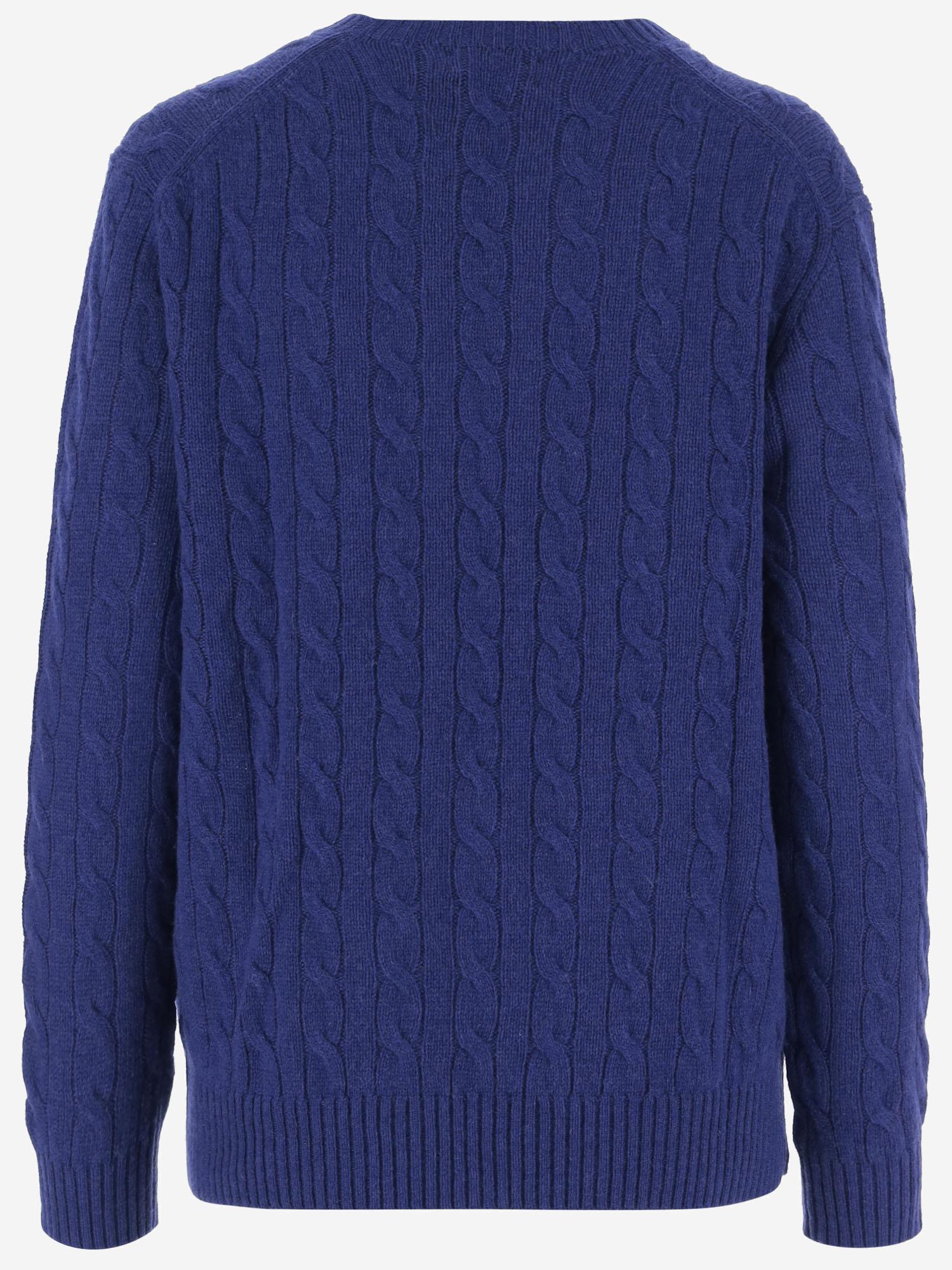 Maglione in lana e cashmere con logo 211972115 005 POLO RALPH LAUREN 