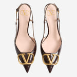 DÉCOLLETÉ SLINGBACK VLOGO SIGNATURE IN VITELLO STAMPATO 8W2S0R01 LURREL VALENTINO GARAVANI 