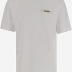 T-SHIRT IN COTONE CON LOGO TSM00133AJ00226 100 JACQUEMUS 