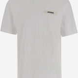 T-SHIRT IN COTONE CON LOGO TSM00133AJ00226 100 JACQUEMUS 