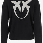 MAGLIONE IN LANA E CASHMERE CON LOGO 105561 A2SIZZ2 PINKO 