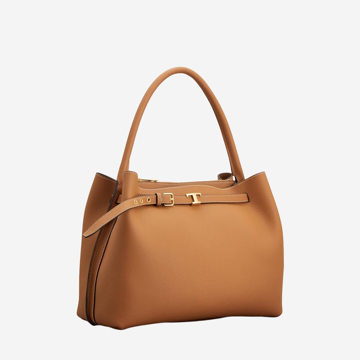 BORSA A MANO IN PELLE CON LOGO XBWTIMJ0200WKA S410 TODS 