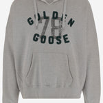 FELPA IN COTONE CON LOGO GUP02170P001861 60583 GOLDEN GOOSE 
