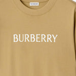 T-SHIRT IN COTONE CON LOGO 8118975 FLAX BURBERRY 