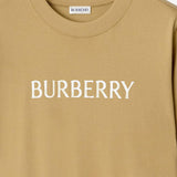 T-SHIRT IN COTONE CON LOGO 8118975 FLAX BURBERRY 