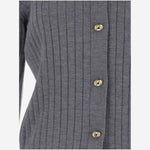 Cardigan in lana a coste 835337 V5L701370 BOTTEGA VENETA 