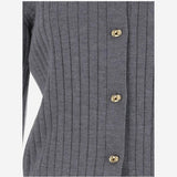 Cardigan in lana a coste 835337 V5L701370 BOTTEGA VENETA 