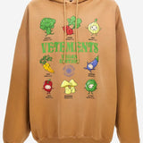 FELPA IN COTONE CON STAMPA FRESH VEGGIES UE54HD360E EARTH VETEMENTS 