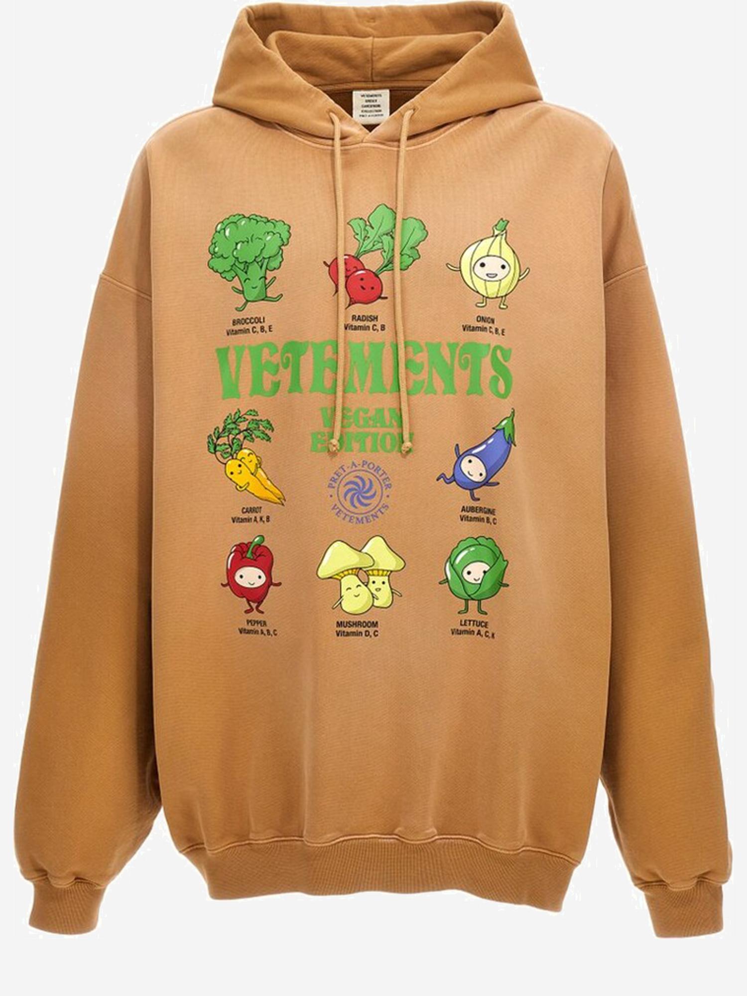 FELPA IN COTONE CON STAMPA FRESH VEGGIES UE54HD360E EARTH VETEMENTS 
