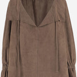 Blusa Dicte in pelle scamosciata 103674 11A BY MALENE BIRGER 
