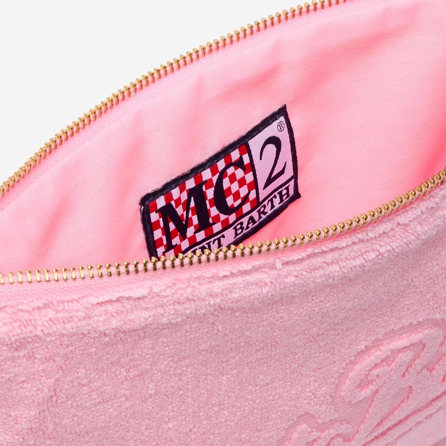 POCHETTE IN COTONE CON LOGO PARE0003 00413L MC2 SAINT BARTH 