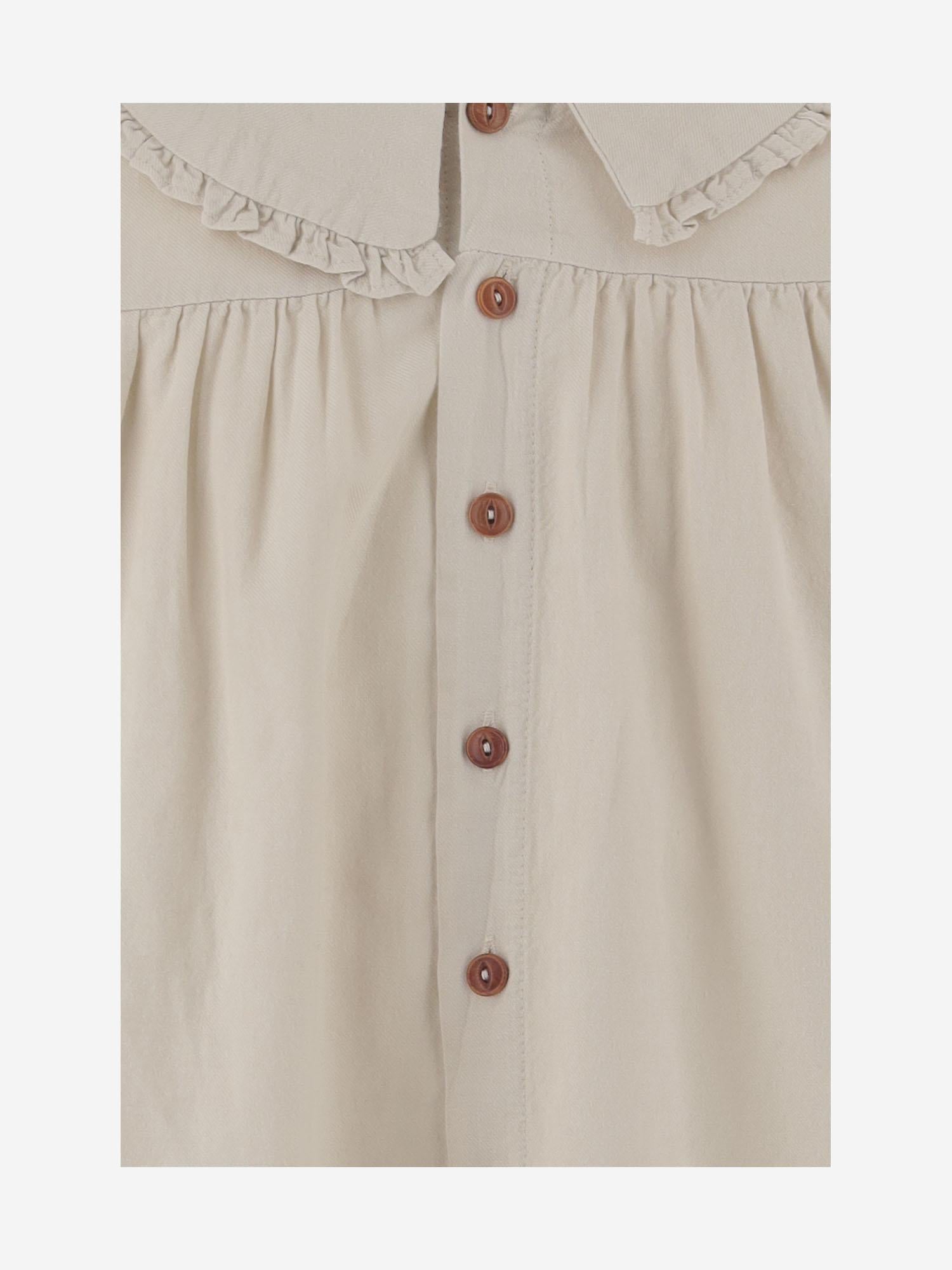 Camicia in cotone e viscosa 25W198 RICE 1+ IN THE FAMILY KIDS 