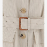 GIACCA SMANICATA IN MISTO COTONE A RIGHE 010557 3360005 DRIES VAN NOTEN 