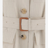 GIACCA SMANICATA IN MISTO COTONE A RIGHE 010557 3360005 DRIES VAN NOTEN 