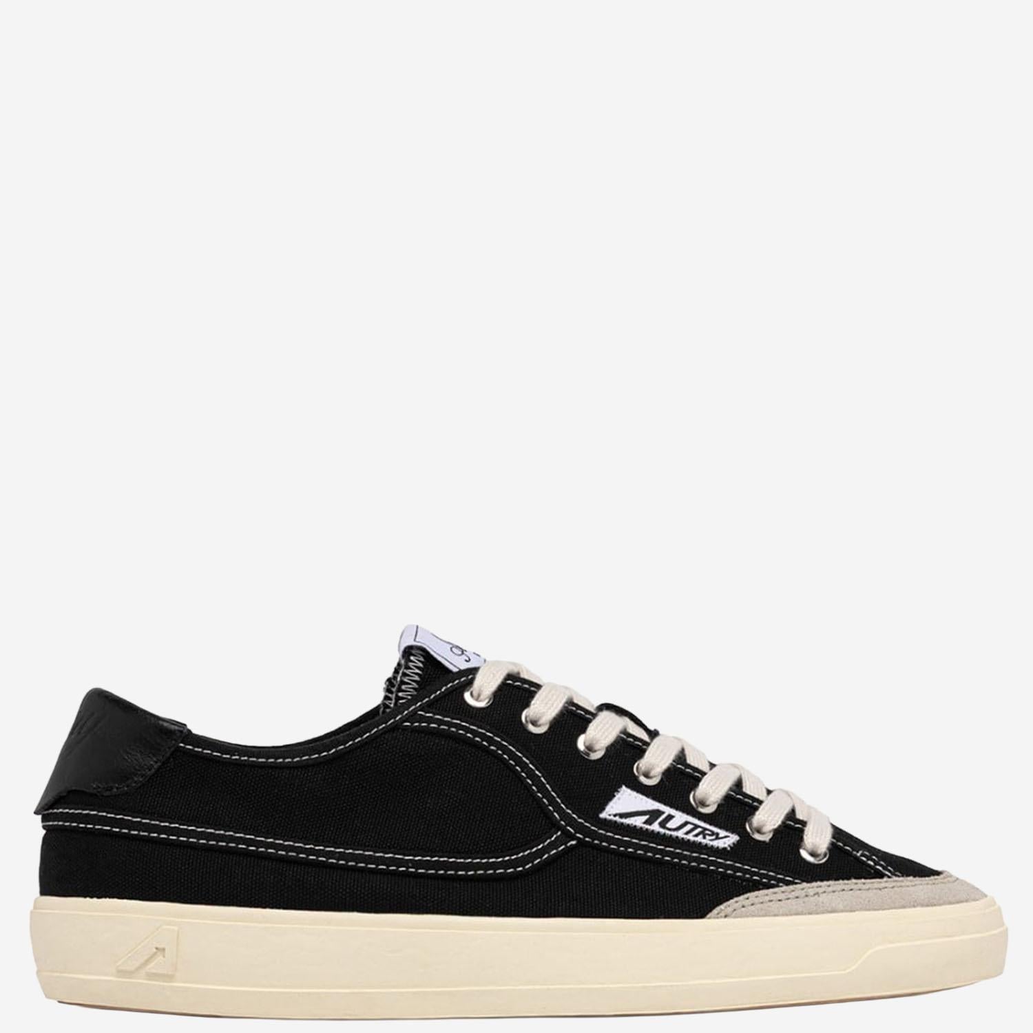 SNEAKERS WINDSCAPE LOW IN CANVAS SCLMCU01 CANVSUEBLACK AUTRY 