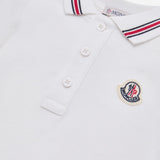 TUTINA IN PIQUET DI COTONE CON FINITURE TRICOLORE 8l000068496F 034 MONCLER ENFANTS 