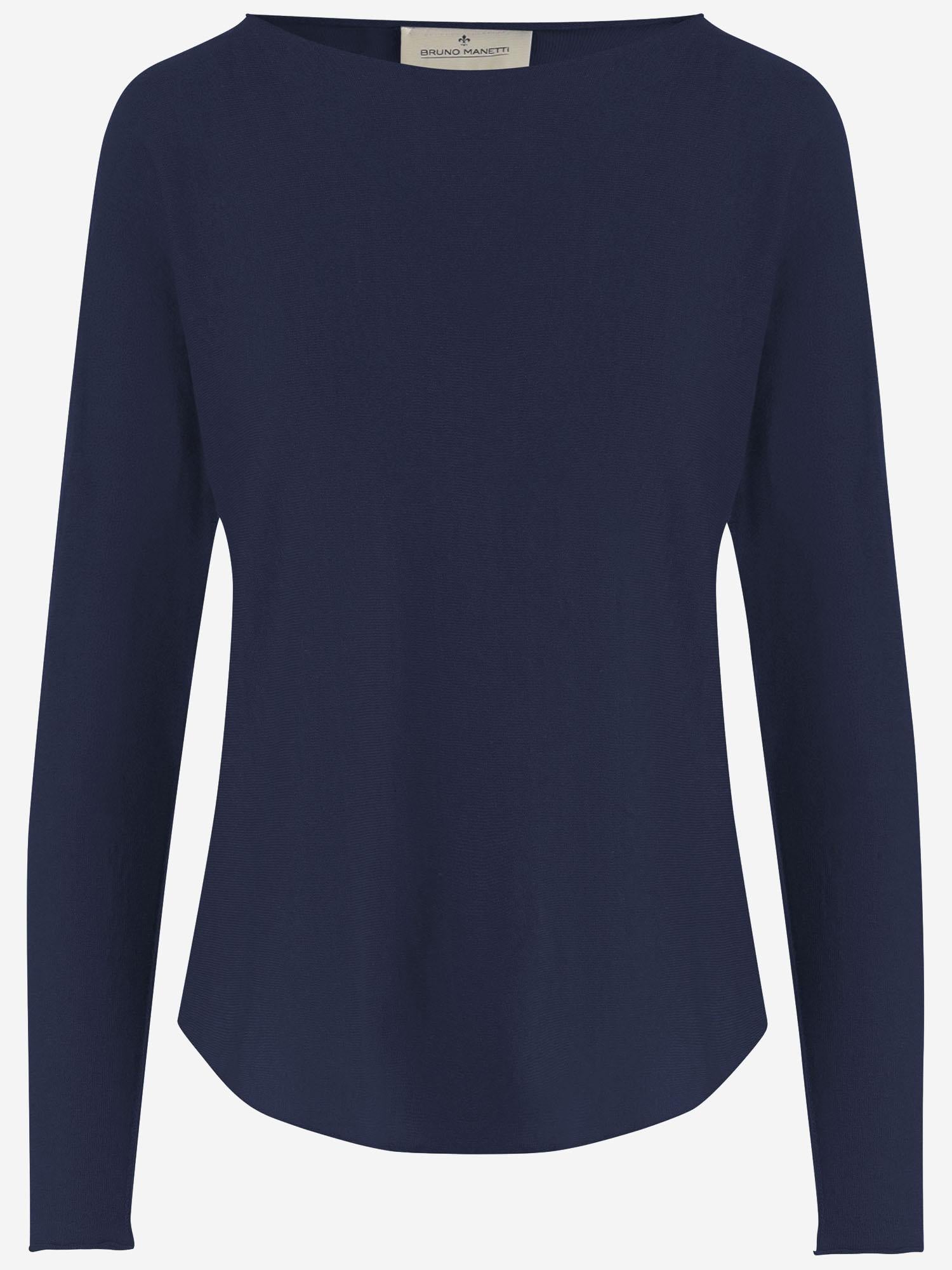 MAGLIA IN LINO E COTONE R2J123 101 BRUNO MANETTI 
