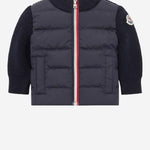 CARDIGAN IMBOTTITO IN LANA 9B00005M1131 742 MONCLER ENFANTS 