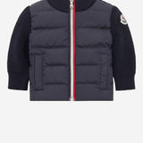 CARDIGAN IMBOTTITO IN LANA 9B00005M1131 742 MONCLER ENFANTS 