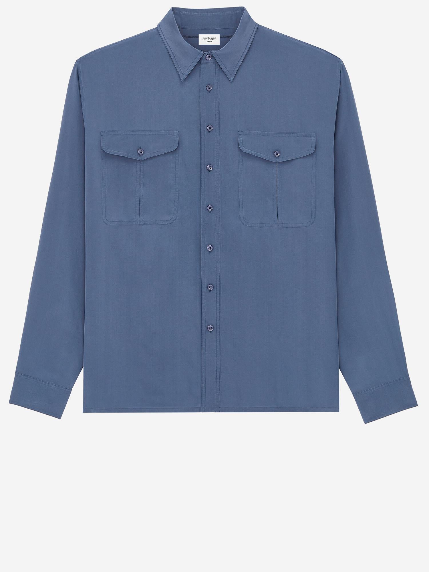 CAMICIA IN VISCOSA E SETA 854249 Y2N494812 SAINT LAURENT 