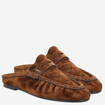 MULES LE LOAFER IN SUEDE 852392 27DTT2319 SAINT LAURENT 