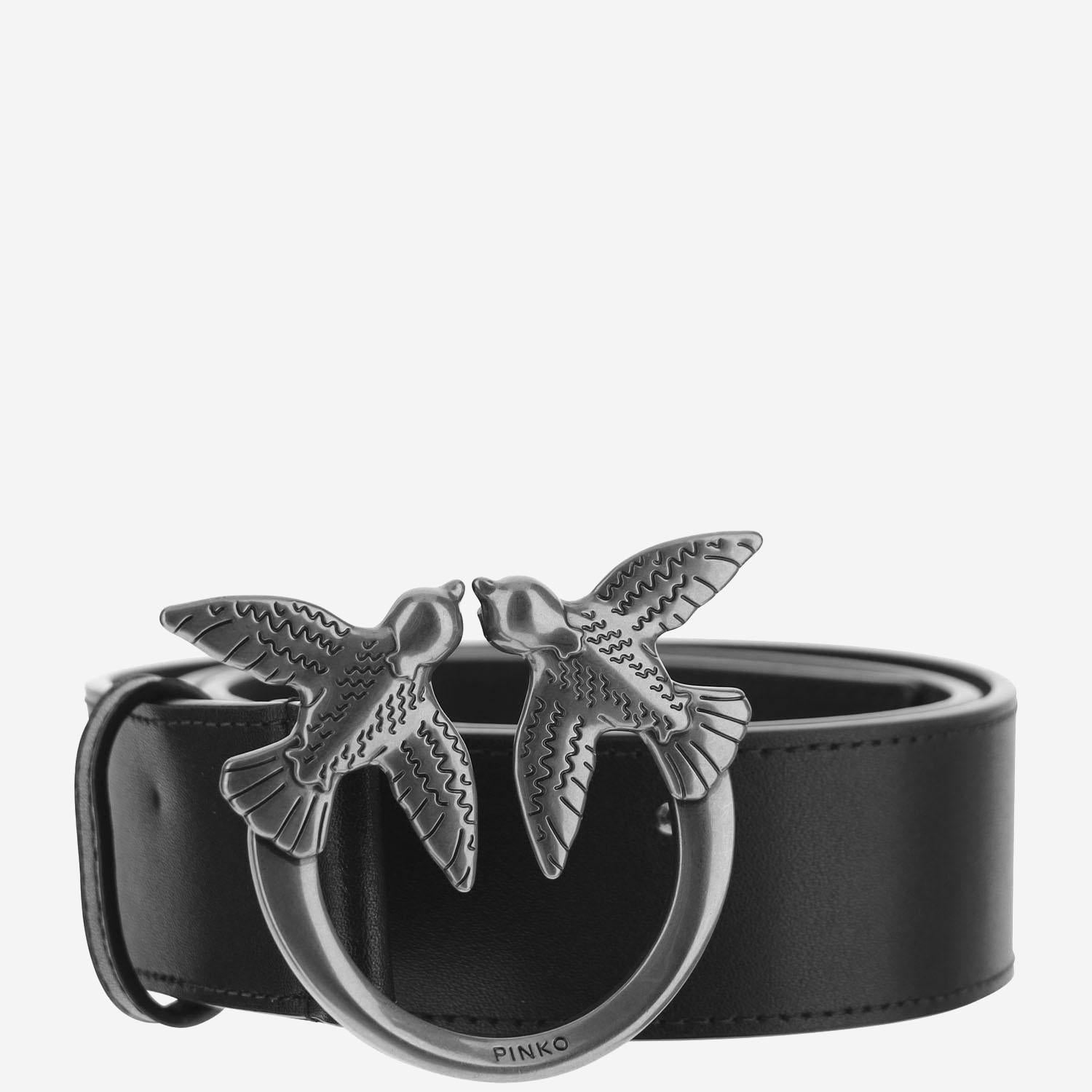 CINTURA IN PELLE CON LOGO 100120 A0F1Z99O PINKO 
