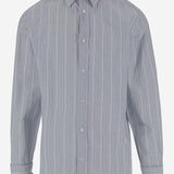 CAMICIA IN COTONE CON MOTIVO A RIGHE S50DT0048 M35281001F MAISON MARGIELA 