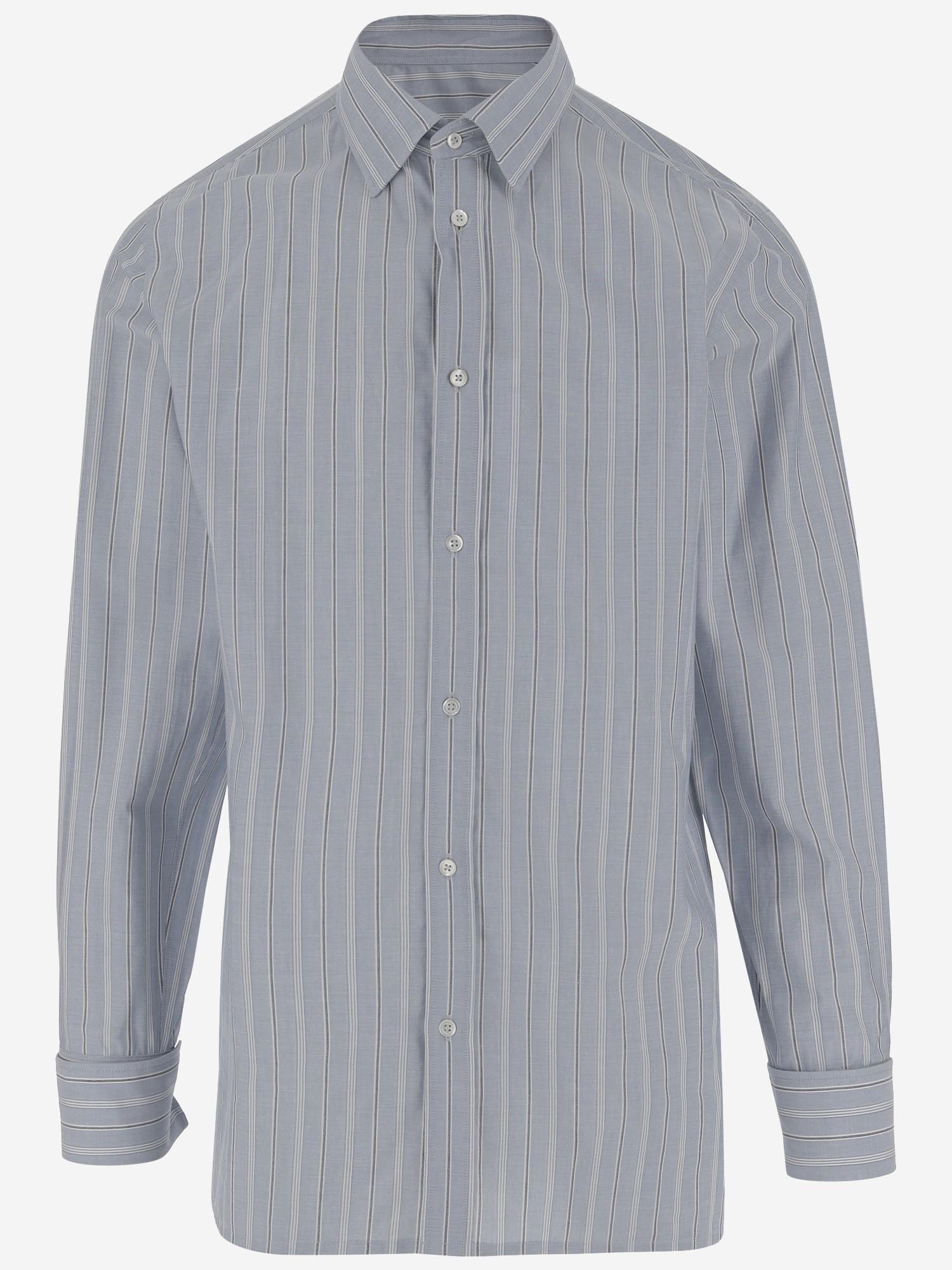 CAMICIA IN COTONE CON MOTIVO A RIGHE S50DT0048 M35281001F MAISON MARGIELA 