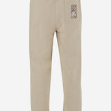 PANTALONI IN COTONE 8103518 NUTMEG BURBERRY 