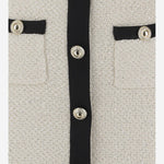 MInigonna in maglia di paillettes SS25019SKC CREAM SELF PORTRAIT 