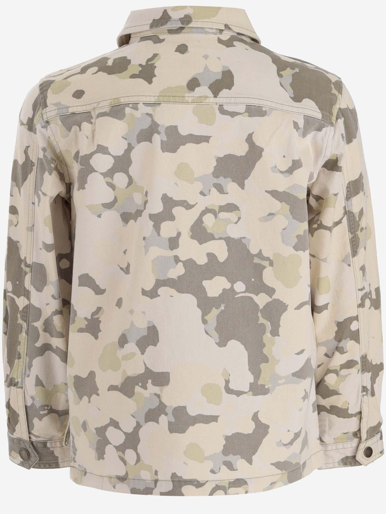 GIACCA IN COTONE STRETCH CON MOTIVO CAMO S04BJAW00008 905 BONPOINT KIDS 