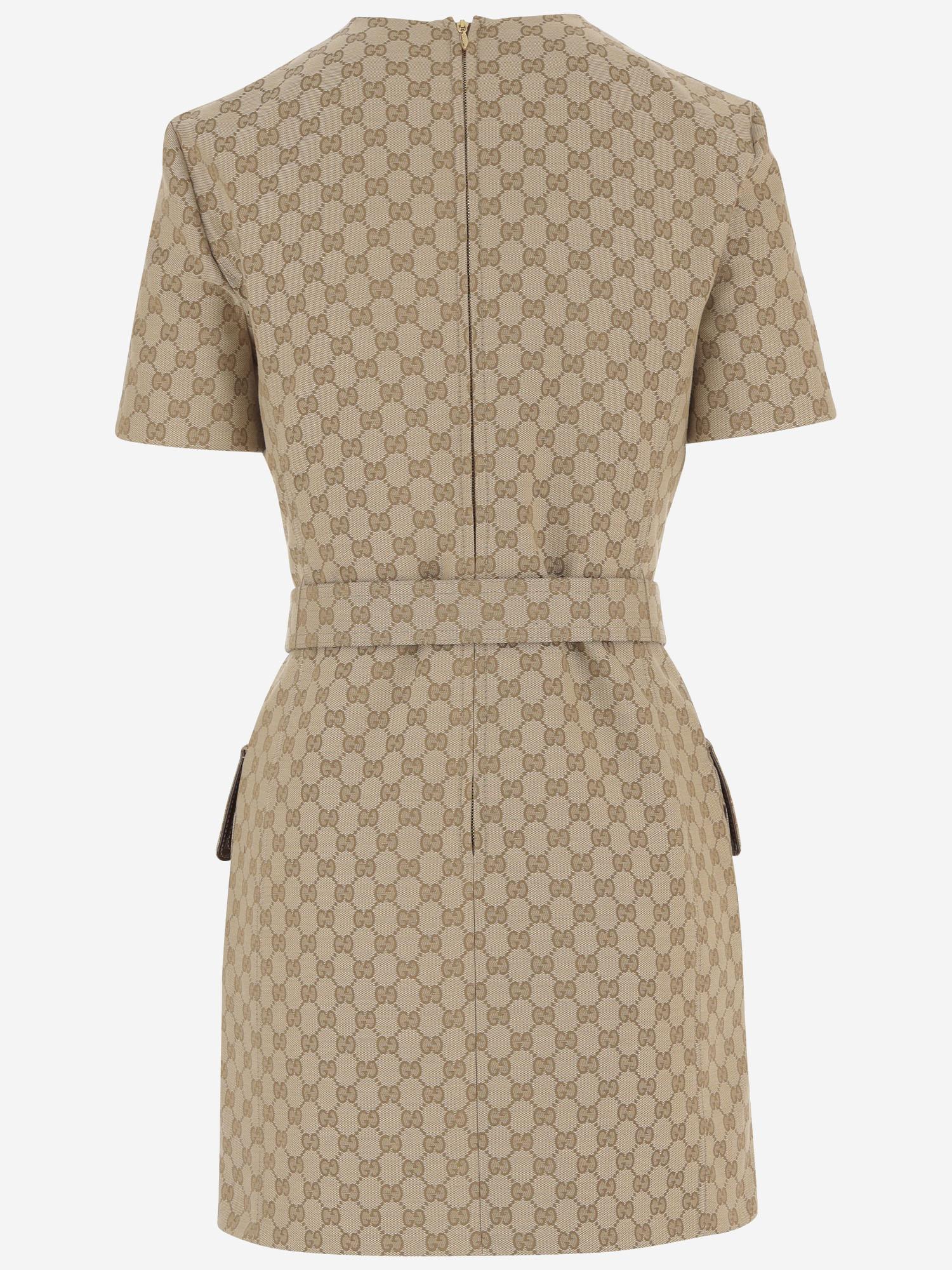 ABITO CON MOTIVO GG E CINTURA 864360 ZAUSC2061 GUCCI 