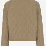 Giacca corta in nylon trapuntato 8107466 FLAX/SANDIPCHECK BURBERRY 
