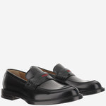 Mocassino in pelle con dettaglio Web 838136 AAEYD1060 GUCCI 