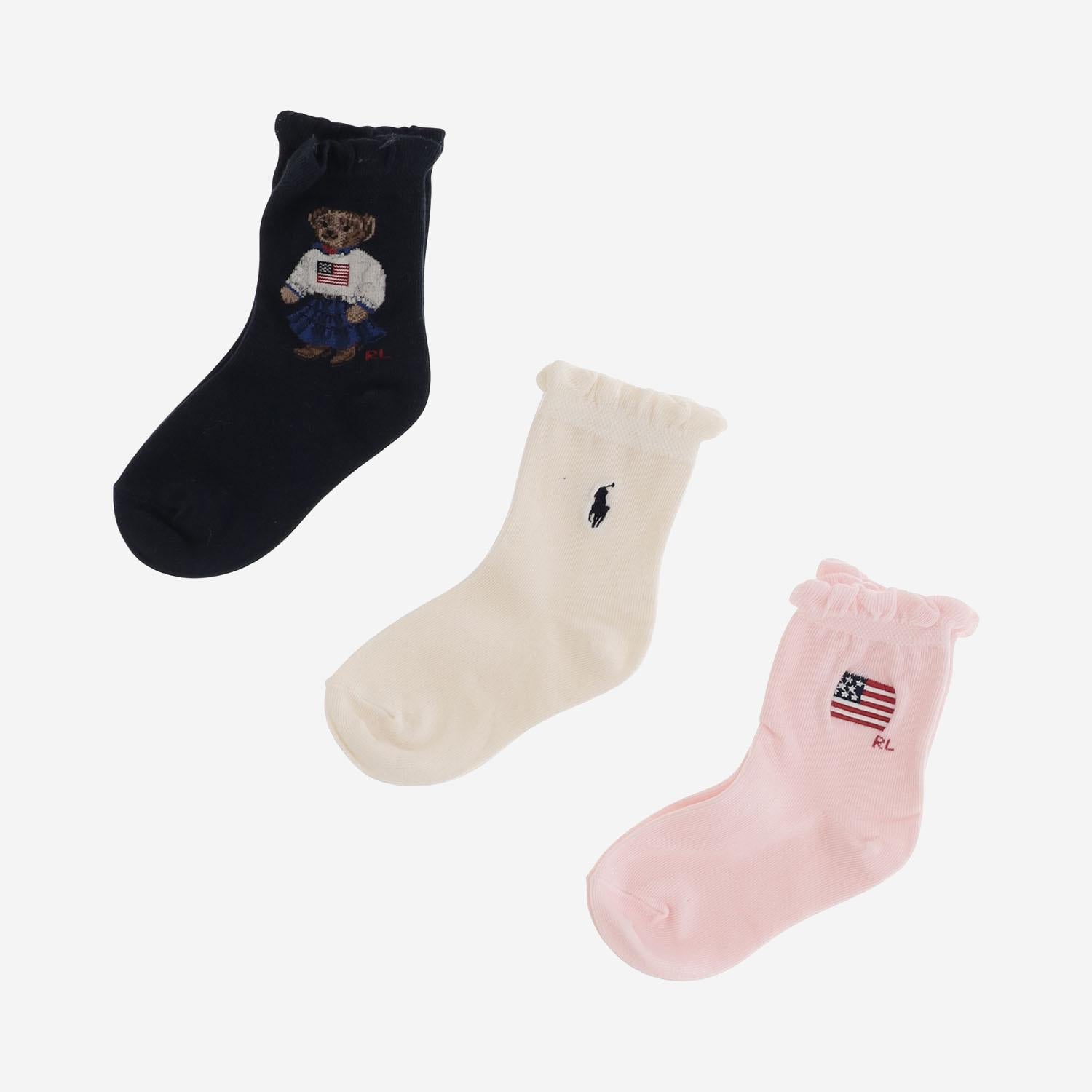 Set calzini bambino 447P11076 001 POLO RALPH LAUREN KIDS 