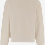 FELPA IN COTONE CON LOGO RICAMATO 859817 Y36SW7425 SAINT LAURENT 