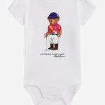BODY IN COTONE CON POLO BEAR 310A96181001 WHITE POLO RALPH LAUREN KIDS 