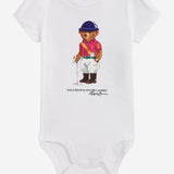BODY IN COTONE CON POLO BEAR 310A96181001 WHITE POLO RALPH LAUREN KIDS 