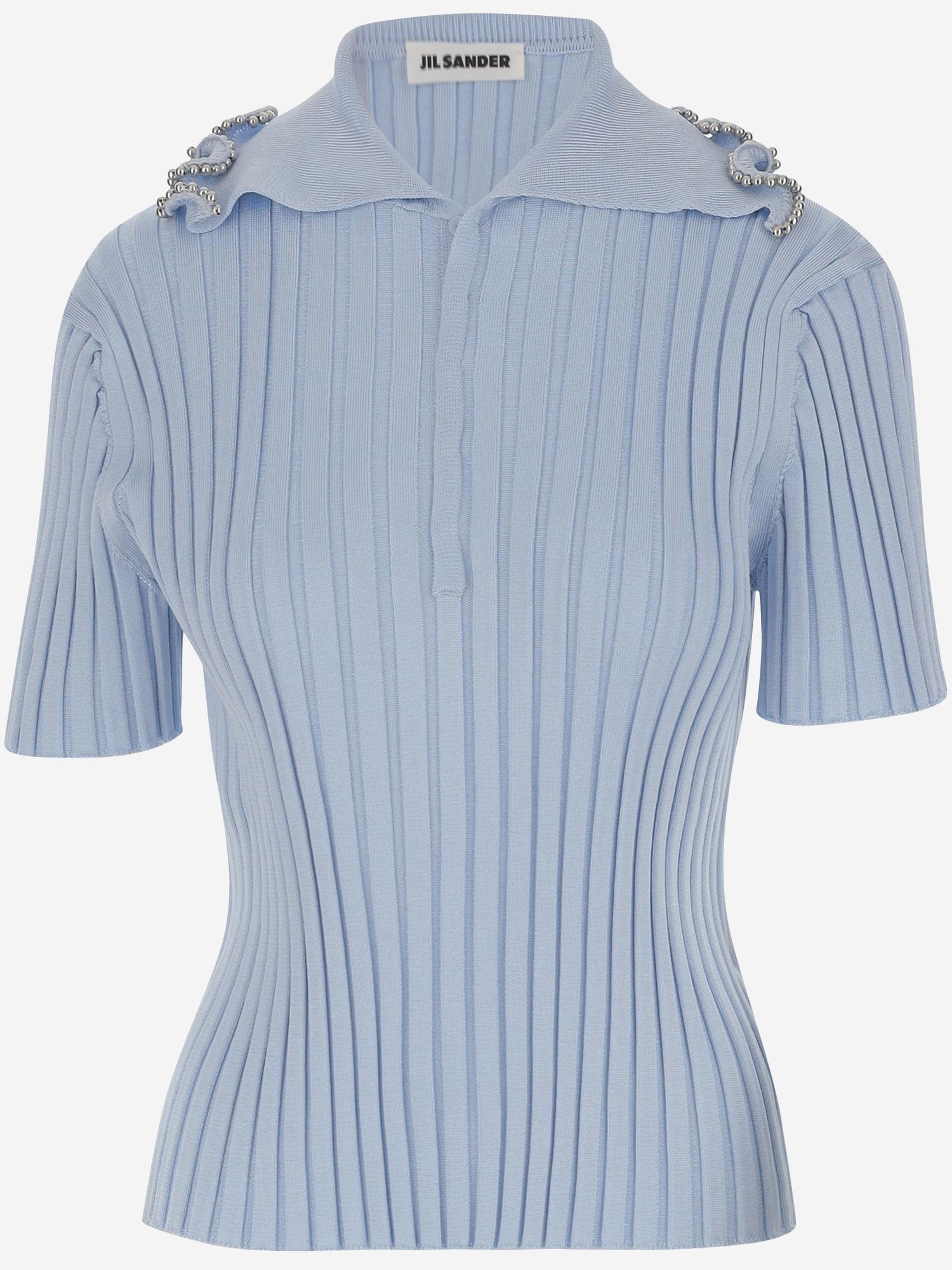 POLO IN VISCOSA J03GL0114 J18346461 JIL SANDER 