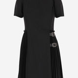 Abito kilt in misto lana 8116015 BLACK BURBERRY 
