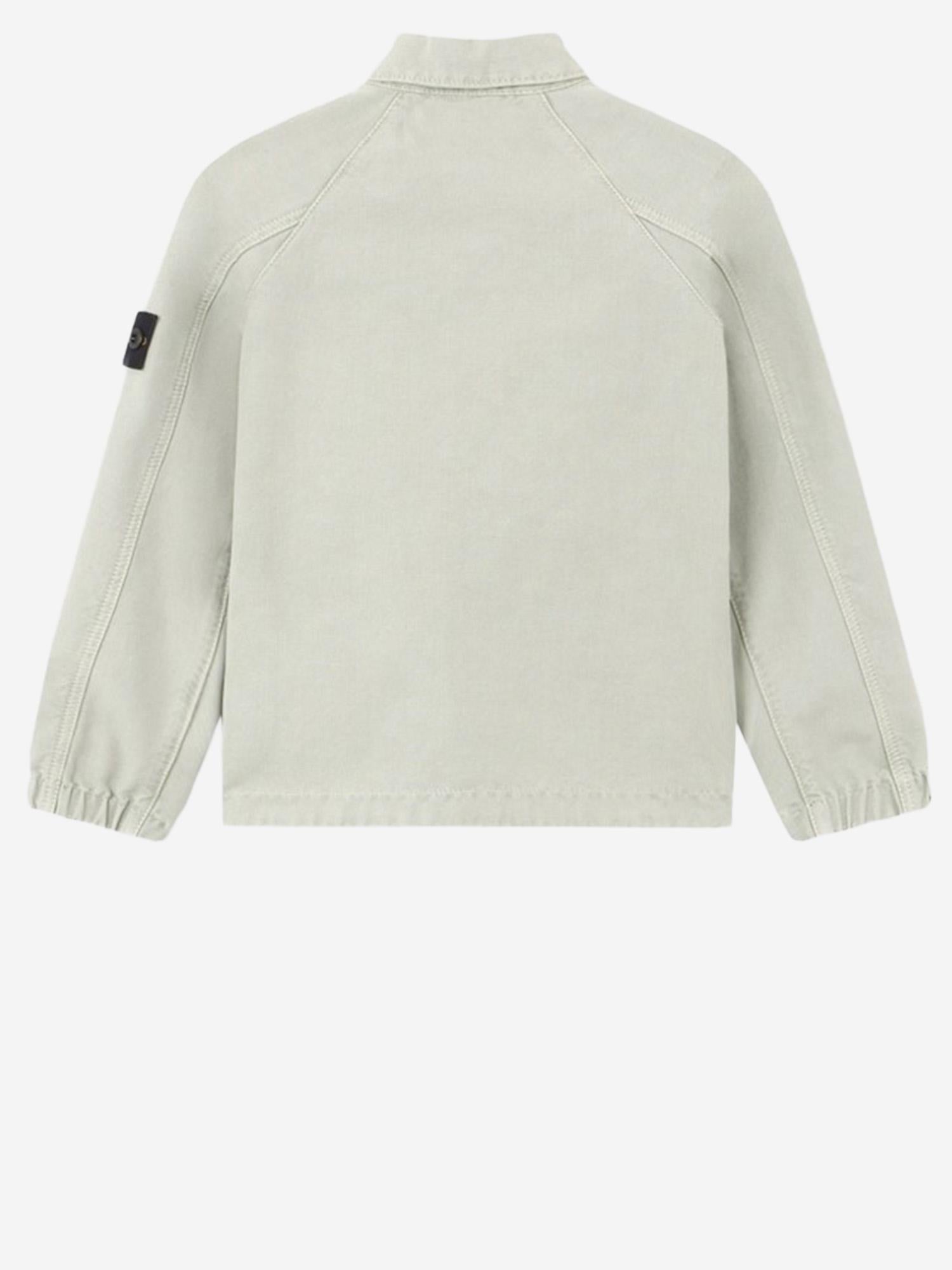 GIACCA IN COTONE CON LOGO 4100010 S0104V0161 STONE ISLAND KIDS 