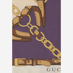 Foulard in twill di seta stampato 847673 3G0019971 GUCCI 