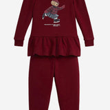 SET TUTA IN MISTO COTNE CON POLO BEAR 310981193 001 POLO RALPH LAUREN KIDS 