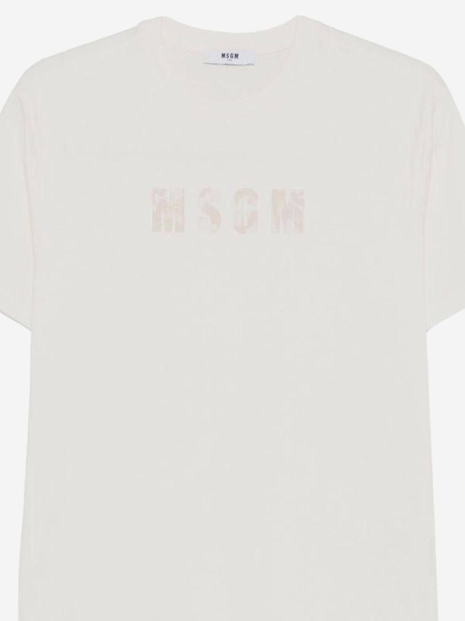 T-SHIRT IN COTONE CON LOGO S6MSJBTH241 013 MSGM KIDS 