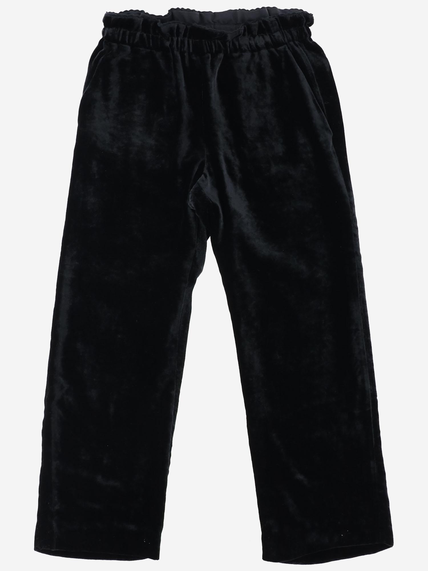 PANTALONI IN VISCOSA E SETA W05GPAW00008 099 BONPOINT KIDS 