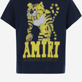 T-SHIRT IN COTONE CON STAMPA LOGO AKJYTE 1037Midnight Blue AMIRI KIDS 